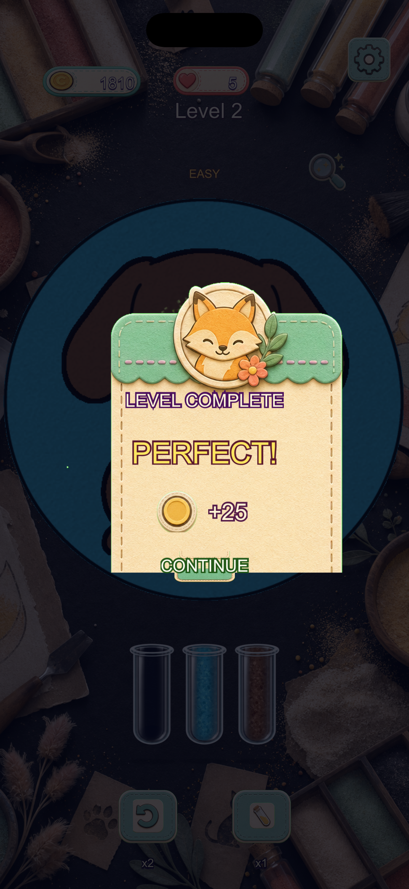 Sandpals perfect win screen